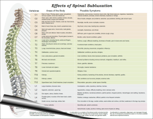 Vertebral Subluxations Handouts