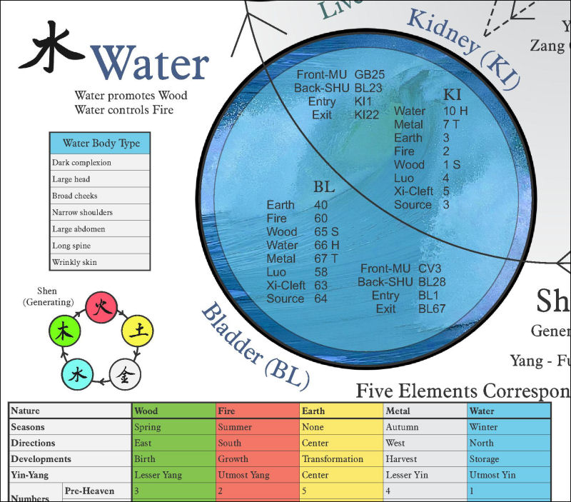 Five Elements Acupuncture Poster